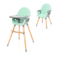 Jídelní židlička ZOPA DOLCE 2 Ice Green/Grey