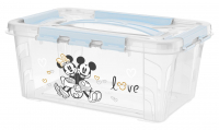 KEEEPER Domácí úložný box malý Mickey & Minnie Matt Blue