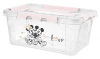 KEEEPER Domácí úložný box malý Mickey & Minnie Pastel Pink