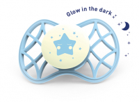 NUVITA Fyziologický dudlík Cool 0m+ svítící ve tmě Aquamarine